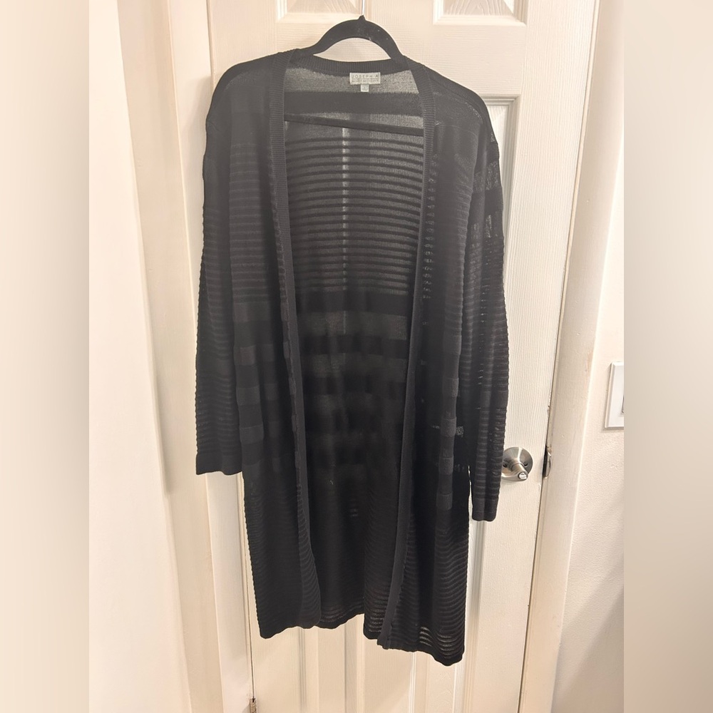 Joseph Black Sheer Knit Top